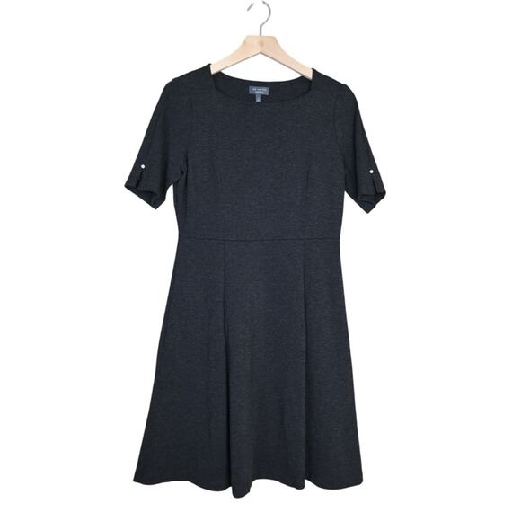 The Limited Collection Womens 4 Fit and Flare Dark Gray Dress with Pockets - Picture 1 of 9